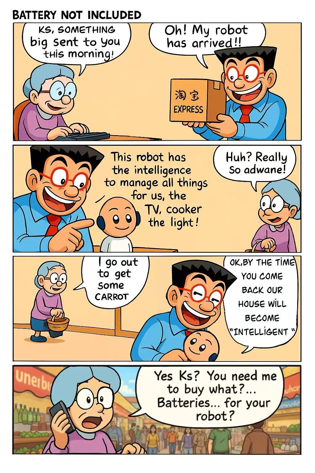 Sample multi-panel comic made with mikomiko by the community