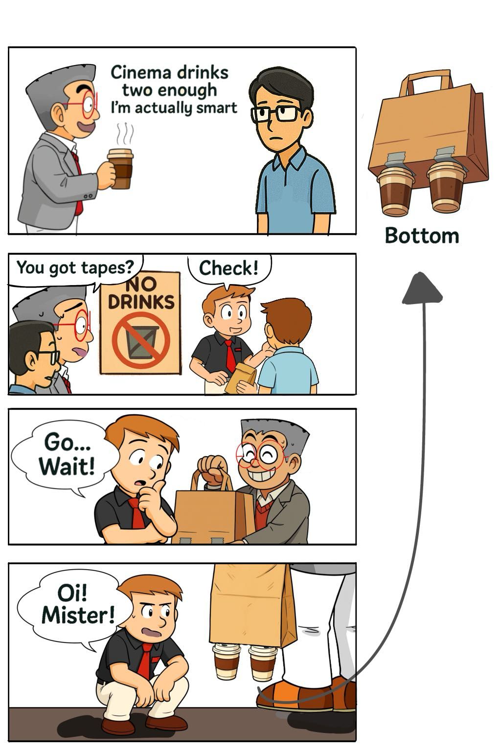 Sample multi-panel comic made with mikomiko by the community
